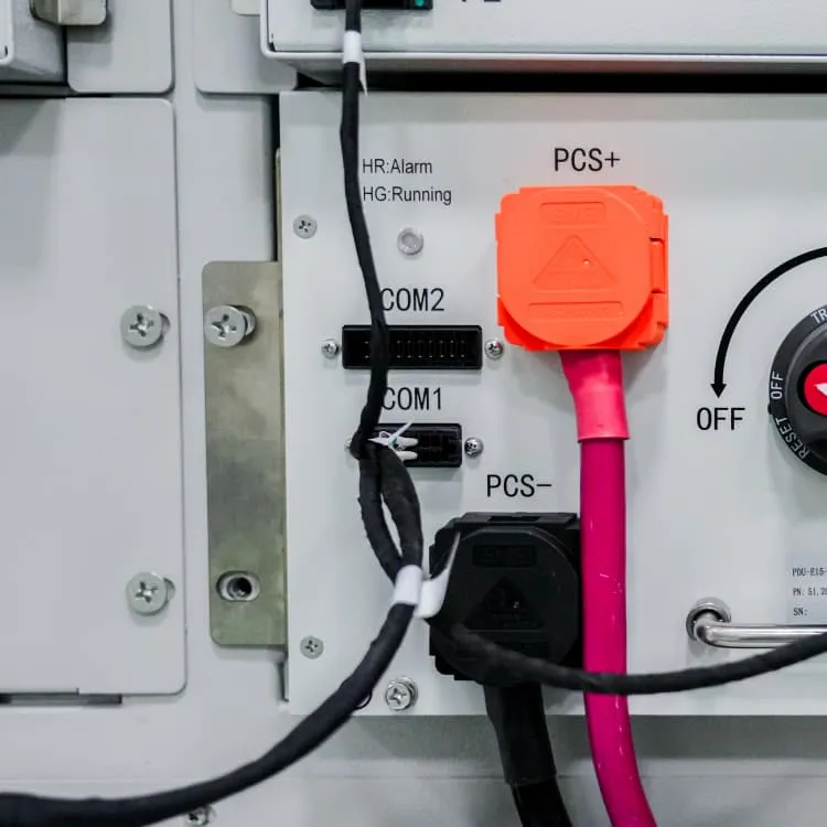 PV panels to inverters to combiner boxes